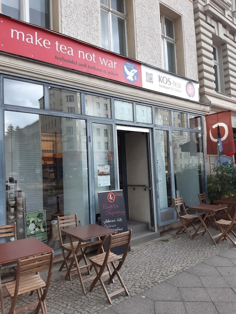 "make tea not war" - Teehandel, Teehaus, Tea shop, tea house, お茶屋 - Image 1