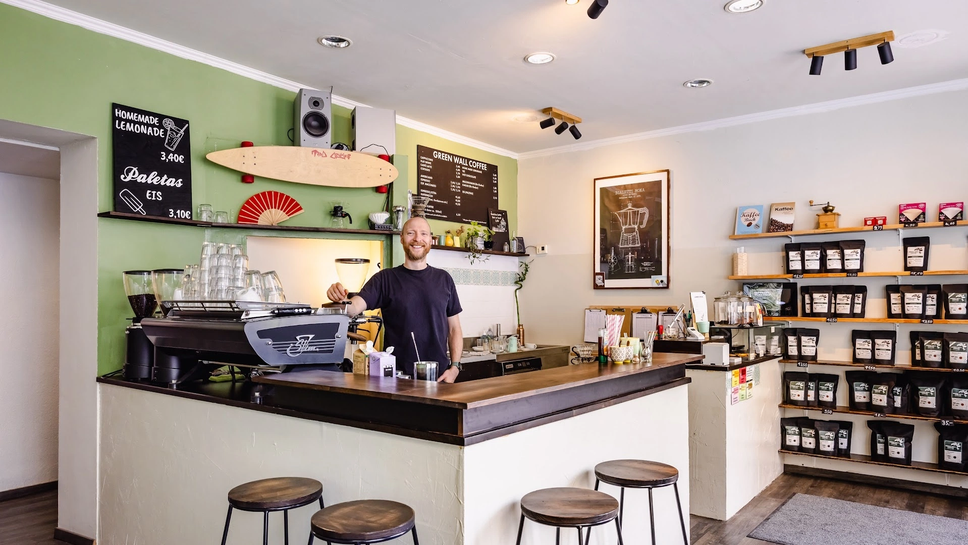 Green Wall Coffee - Image 1